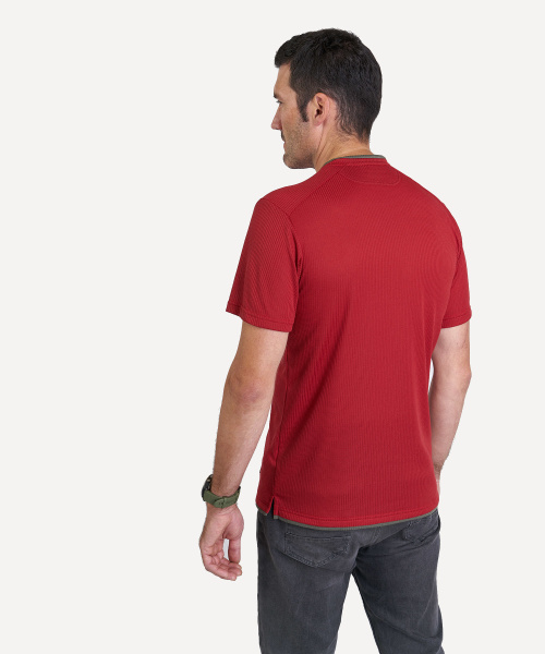 Футболка RedFox Simple T (L; т.красный / т.хаки)